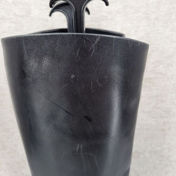 Etienne Aigner Shelby Black Leather Riding Boots Knee-High - Picture 8 of 12